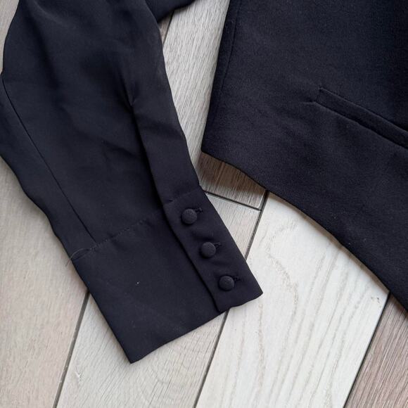Black zara blouse with button up - Picture 4 of 6
